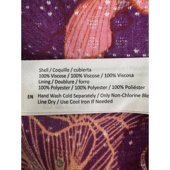 2/$30 NWT Floral XS Print NWT Dress By Band Of The Free Purple & Ivory - Picture 15 of 16